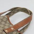 GUCCI GG Supreme Tote Bag PVC Beige Gold 211134 Auth 129338-8