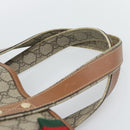 GUCCI GG Supreme Tragetasche PVC Beige Gold 211134 Auth 129338-5