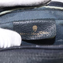 GUCCI GG Supreme Sherry Line Clutch Bag PVC Navy Gold Red 56 01 012 Auth 129340-13