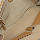 GUCCI GG Canvas Shoulder Bag Beige Gold Auth 129343-16