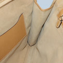 GUCCI GG Canvas Shoulder Bag Beige Gold Auth 129343-18