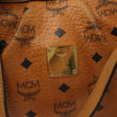 MCM Logogram Vicetos Tote Bag PVC Leather 2way Brown Gold Auth 129344-12