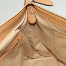 MCM Logogram Vicetos Tote Bag PVC Leather 2way Brown Gold Auth 129344-18