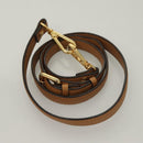 MCM Logogram Vicetos Tote Bag PVC Leather 2way Brown Gold Auth 129344-22