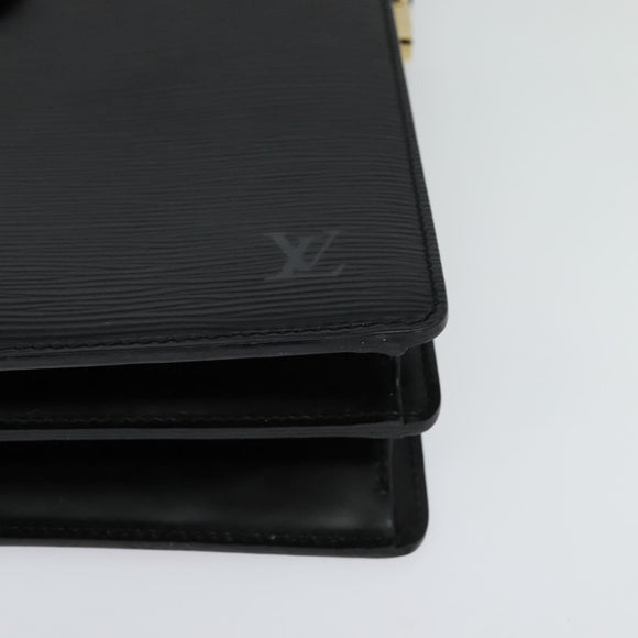 LOUIS VUITTON Epi Capuchin Shoulder Bag Black M52342 LV Auth 129355