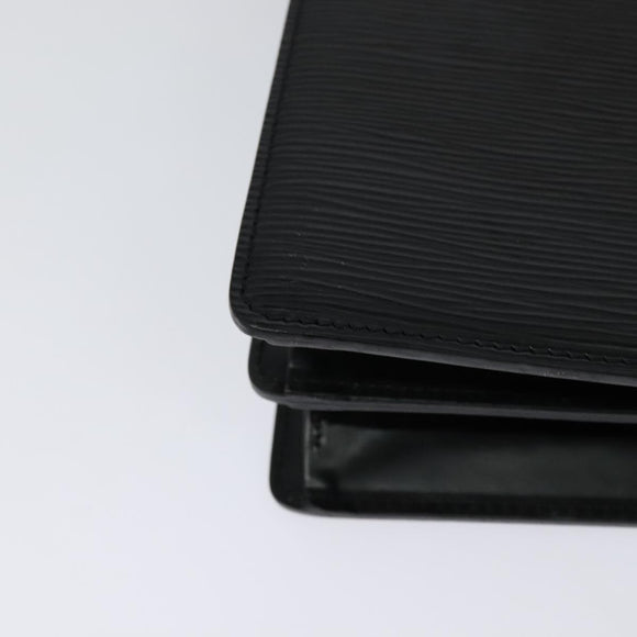 LOUIS VUITTON Epi Capuchin Shoulder Bag Black M52342 LV Auth 129355