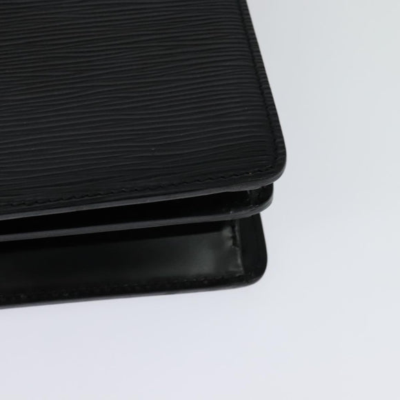 LOUIS VUITTON Epi Capuchin Shoulder Bag Black M52342 LV Auth 129355