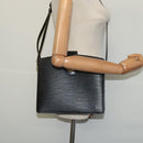LOUIS VUITTON Epi Capuchin Shoulder Bag Black M52342 LV Auth 129355-21