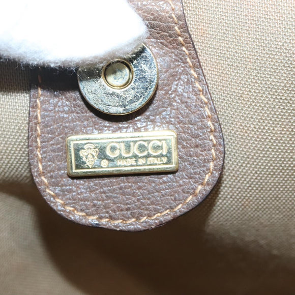 GUCCI GG Supreme Tote Bag PVC Beige Gold 002 39 0054 Auth 129381