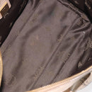 MCM Vicetos Logogram Hand Bag PVC Leather Beige Gold Auth 129390-17