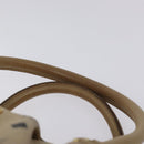 MCM Vicetos Logogram Hand Bag PVC Leather Beige Gold Auth 129390-8