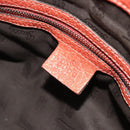 GUCCI Bamboo Tote Bag Leather Orange Gold 232947 Auth 129392-15