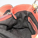 GUCCI Bamboo Tote Bag Leather Orange Gold 232947 Auth 129392-17