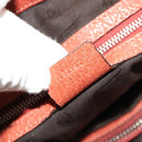 GUCCI Bamboo Tote Bag Leather Orange Gold 232947 Auth 129392-21