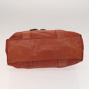 GUCCI Bamboo Tote Bag Leather Orange Gold 232947 Auth 129392-9