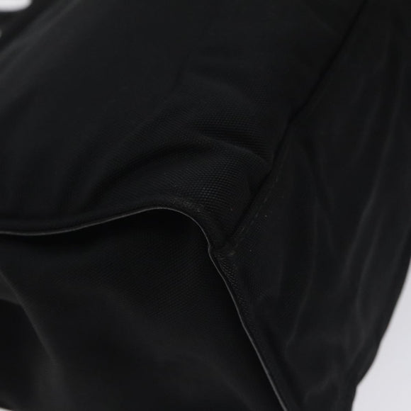 GUCCI Bamboo Hand Bag Canvas Black Silver 002 1016 Auth 129394