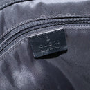 GUCCI Bamboo Hand Bag Canvas Black Silver 002 1016 Auth 129394-15