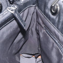 GUCCI Bamboo Hand Bag Canvas Black Silver 002 1016 Auth 129394-18