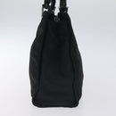 GUCCI Bamboo Hand Bag Canvas Black Silver 002 1016 Auth 129394-4