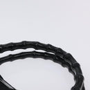 GUCCI Bamboo Hand Bag Canvas Black Silver 002 1016 Auth 129394-8
