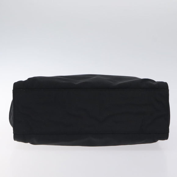 GUCCI Bamboo Hand Bag Canvas Black Silver 002 1016 Auth 129394