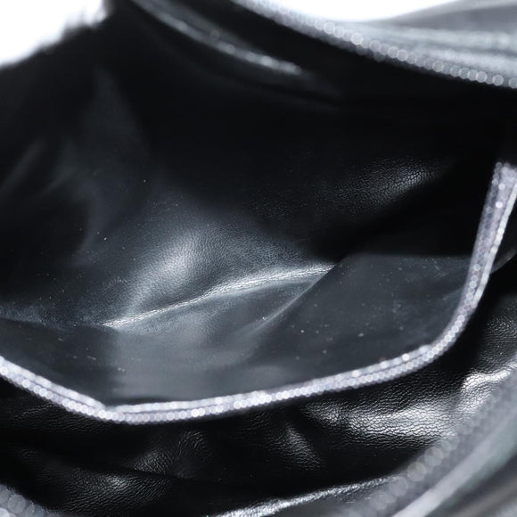 Salvatore Ferragamo Vala Shoulder Bag Leather Black Gold Auth 129395