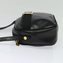 Salvatore Ferragamo Vala Shoulder Bag Leather Black Gold Auth 129395-3