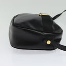 Salvatore Ferragamo Vala Shoulder Bag Leather Black Gold Auth 129395-4