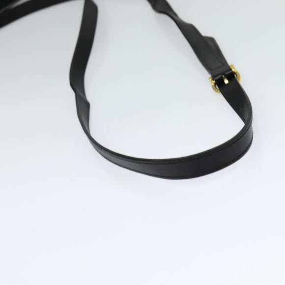 Salvatore Ferragamo Vala Shoulder Bag Leather Black Gold Auth 129395