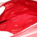 MCM Hand Bag Leather 2way Red Silver Auth 129397-21