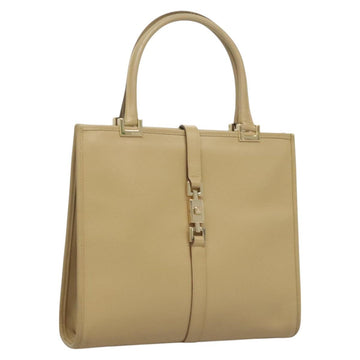 GUCCI Micro GG Canvas Jackie Hand Bag Beige Gold 002 1065 Auth 129399