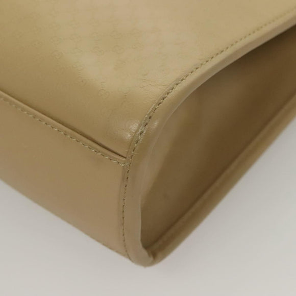 GUCCI Micro GG Canvas Jackie Hand Bag Beige Gold 002 1065 Auth 129399