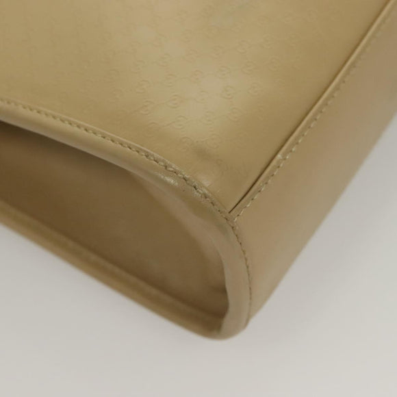 GUCCI Micro GG Canvas Jackie Hand Bag Beige Gold 002 1065 Auth 129399