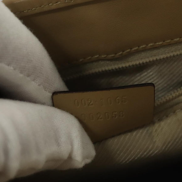 GUCCI Micro GG Canvas Jackie Hand Bag Beige Gold 002 1065 Auth 129399