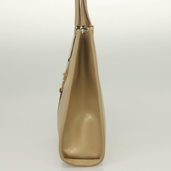 GUCCI Micro GG Canvas Jackie Hand Bag Beige Gold 002 1065 Auth 129399