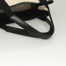 BALENCIAGA Navy Cabas S Hand Bag Canvas Black White 339933 Auth 129400-8