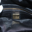 MCM Studs Hand Bag Leather 2way Black Gold Auth 129401-16