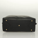 MCM Studs Hand Bag Leather 2way Black Gold Auth 129401-9