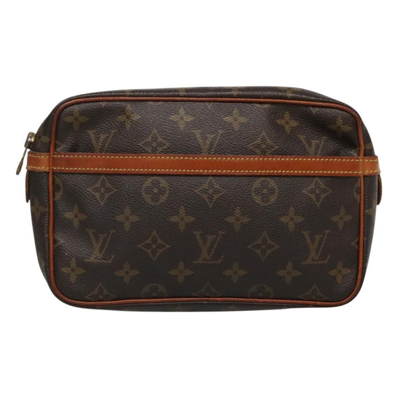 LOUIS VUITTON Monogram Compiegne 23 Clutch Bag M51847 LV Auth 129407