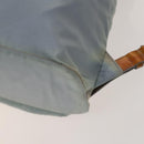 PRADA Backpack Nylon Light Blue Silver Auth 129415-14