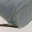 PRADA Backpack Nylon Light Blue Silver Auth 129415-15