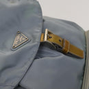 PRADA Backpack Nylon Light Blue Silver Auth 129415-16