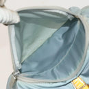 PRADA Backpack Nylon Light Blue Silver Auth 129415-24