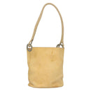 PRADA Shoulder Bag Leather Beige Auth 129420-1