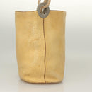 PRADA Shoulder Bag Leather Beige Auth 129420-4