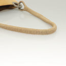 PRADA Shoulder Bag Leather Beige Auth 129420-7