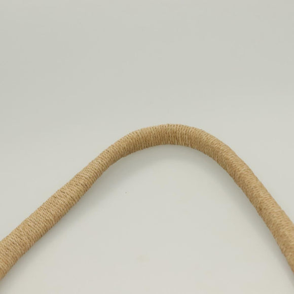 PRADA Shoulder Bag Leather Beige Auth 129420