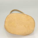 PRADA Shoulder Bag Leather Beige Auth 129420-5