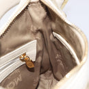 MCM Vicetos Logogram Shoulder Bag Canvas Beige Gold Auth 129427-18