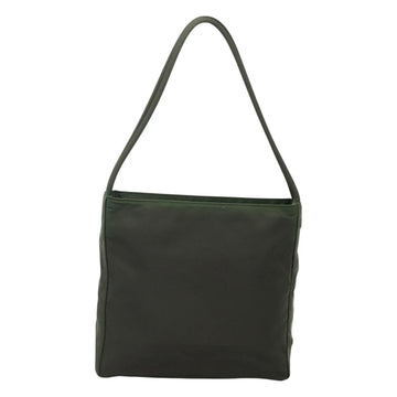 PRADA Shoulder Bag Nylon Khaki Silver Auth 129429 - 0
